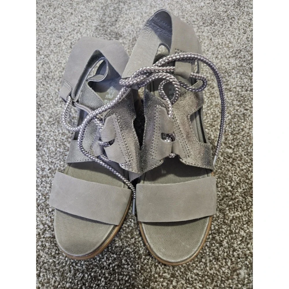 Sorel Women's Joanie II Ankle Lace Sandal Color Ash‎ Brown Size 7.5 NWOB Strappy